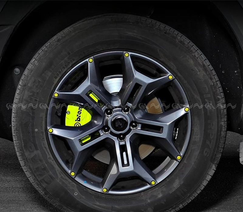 Ốp má phanh HQ Racing Subaru Forester xanh chuối