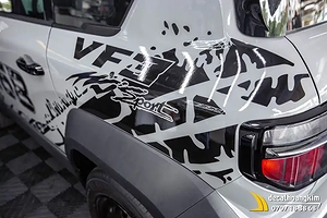 Tem xe Vinfast VF3 - Mẫu tem số 168 thể thao