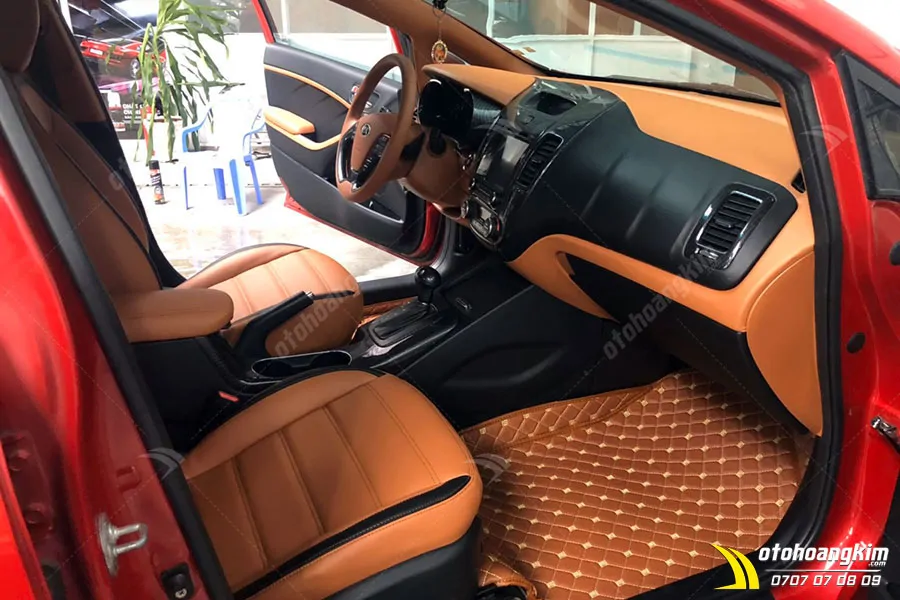 Bọc Nội Thất Da Bò Ý Kia Cerato - Ảnh 5
