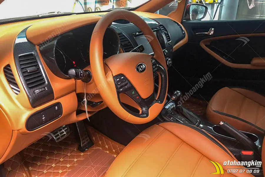 Bọc Nội Thất Da Bò Ý Kia Cerato - Ảnh 2