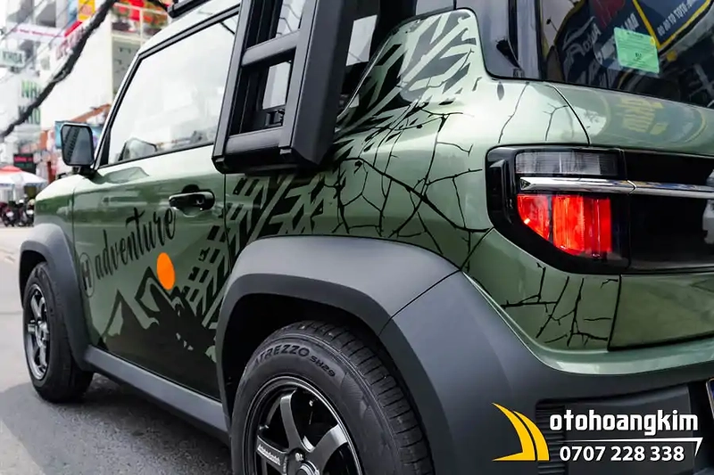 Tem Xe Vinfast VF3 - Mẫu tem chữ Adventure