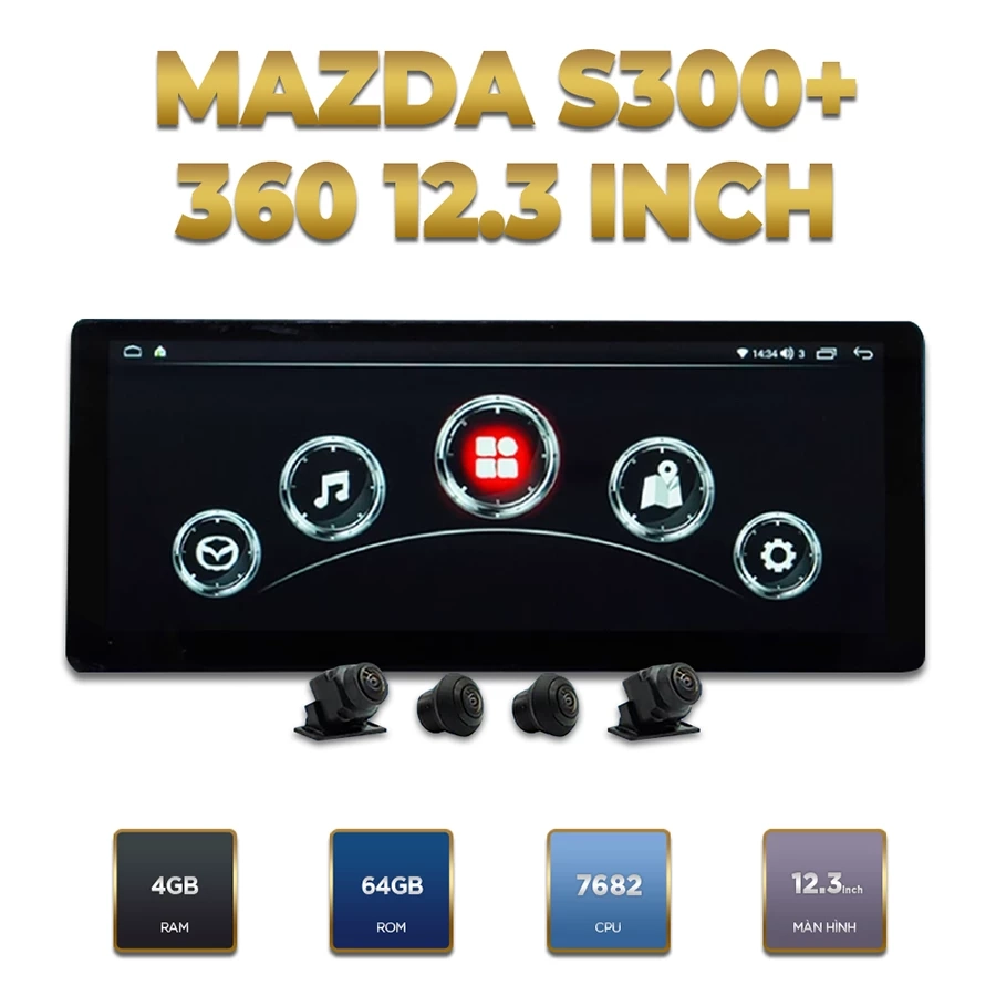 Màn hình android Winca Mazda S300+ Pro 12.3 inch - Ảnh 1