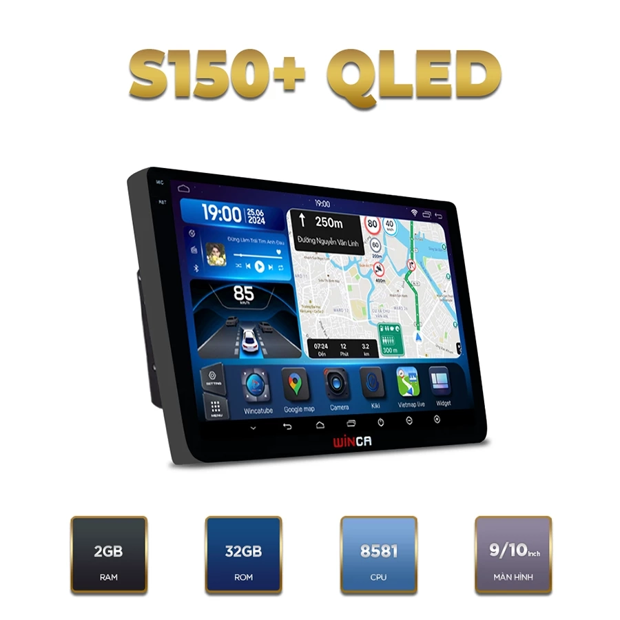 Màn hình android Winca S150+ QLED 9 inch - Ảnh 1