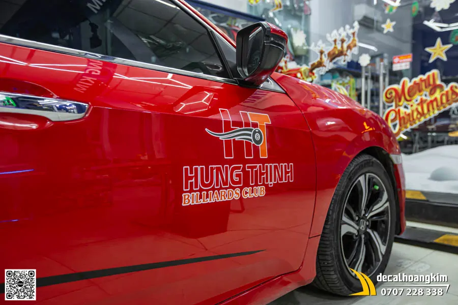 Tem Quảng Cáo Honda Civic - Hưng Thịnh Billiards Club - Ảnh 4