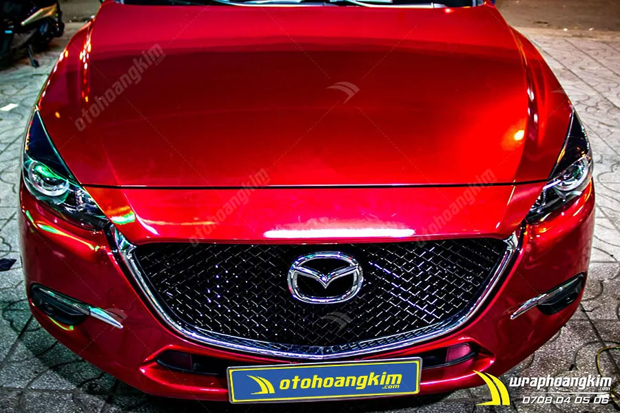 Dán đổi màu Candy đỏ Mazda 3 - Ảnh 3