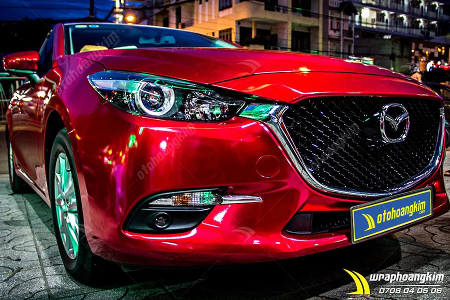 Dán đổi màu Candy đỏ Mazda 3 - Ảnh 5