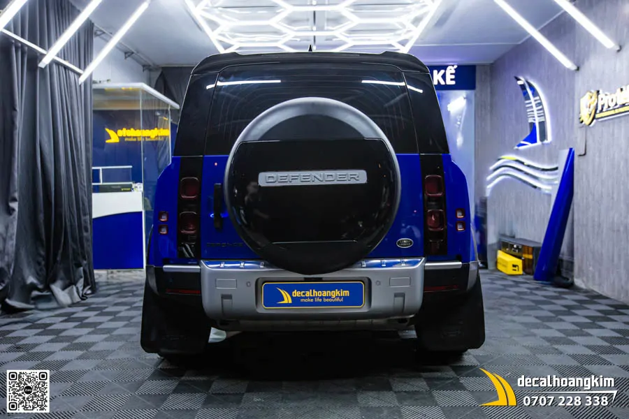 Wrap Đổi Màu Land Rover Defender Xanh Đen - Ảnh 7