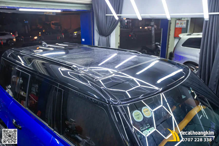 Wrap Đổi Màu Land Rover Defender Xanh Đen - Ảnh 5