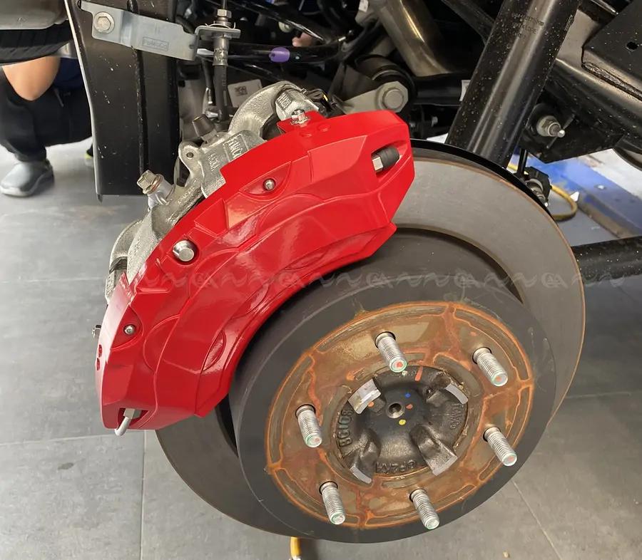  Ốp má phanh HQ Racing Lux A đỏ - Ảnh 2
