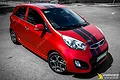 Dán đổi màu đỏ mờ Kia Morning - ảnh 1