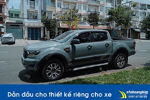 Dán đổi màu xám xi măng Ford Ranger