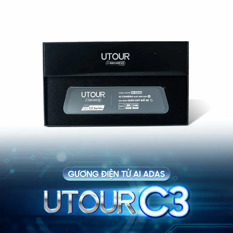 Camera hành trình gương điện tử AI ADAS UTOUR C3 - Ảnh 4