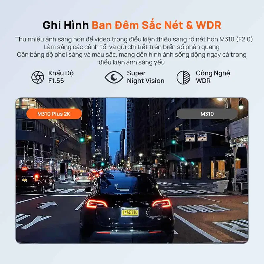 Camera hành trình 70mai M310 Plus 3K  - Ảnh 4