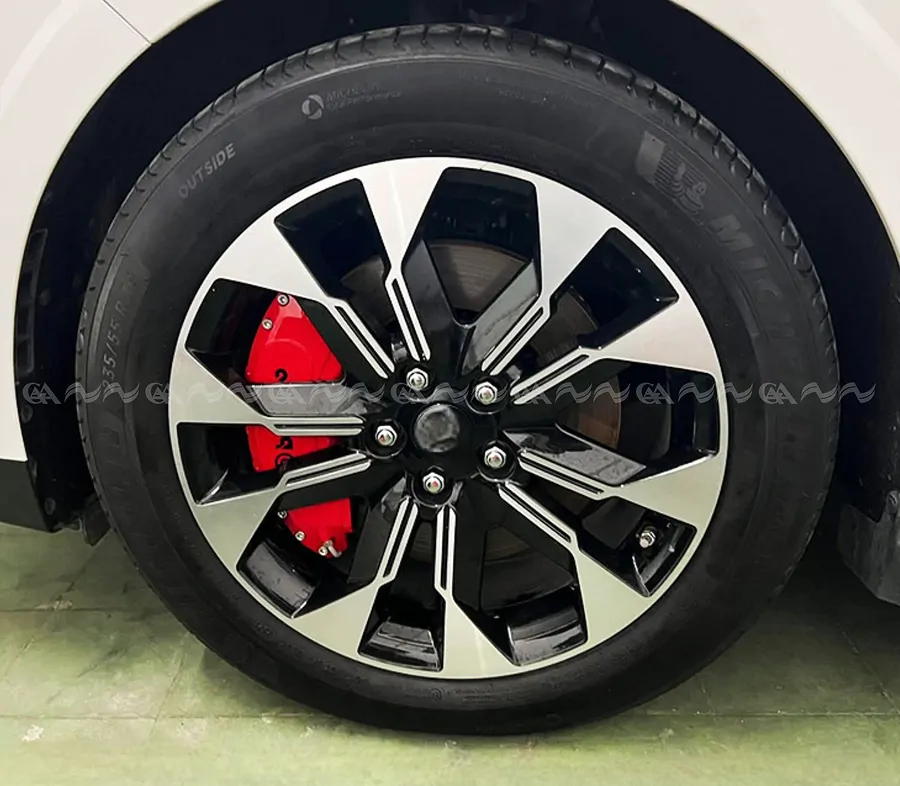 Ốp má phanh HQ Racing Tucson 2022 - 2024 đỏ - Ảnh 4