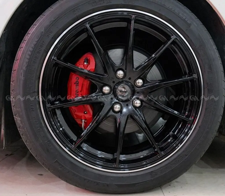 Ốp má phanh HQ Racing Yaris Cross đỏ - Ảnh 4