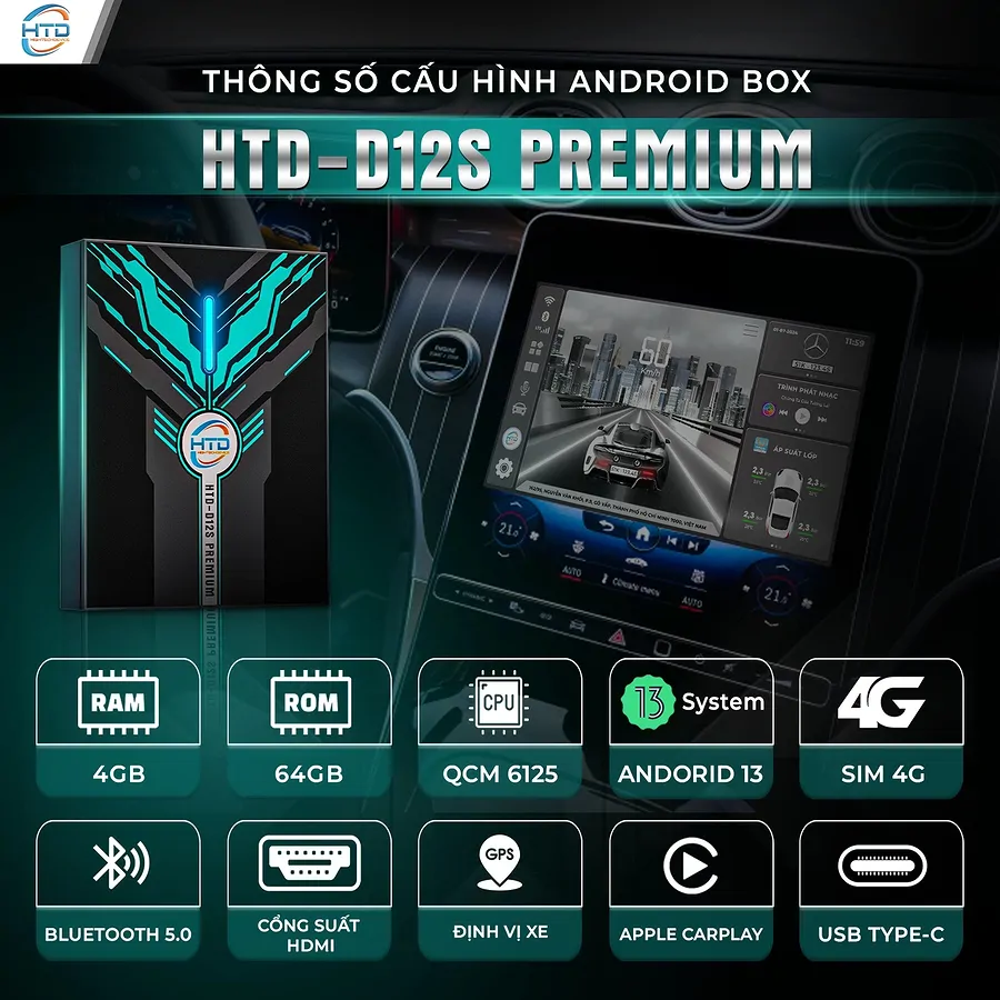 Android box HTD D12S Premium cho Lexus RX300 - Ảnh 5