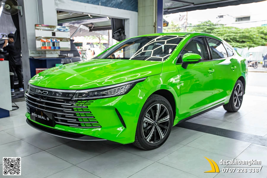 BYD Seal 5 dán đổi màu xanh lá chanh (Acid Lime) - Ảnh 1