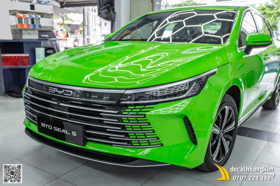 BYD Seal 5 dán đổi màu xanh lá chanh (Acid Lime) - Ảnh 8