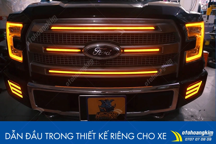 Đèn led mặt ca lăng Ford F150 - Ảnh 1