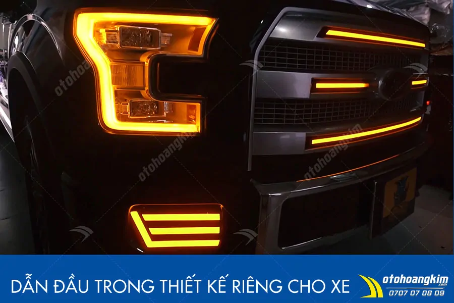 Đèn led mặt ca lăng Ford F150 - Ảnh 7