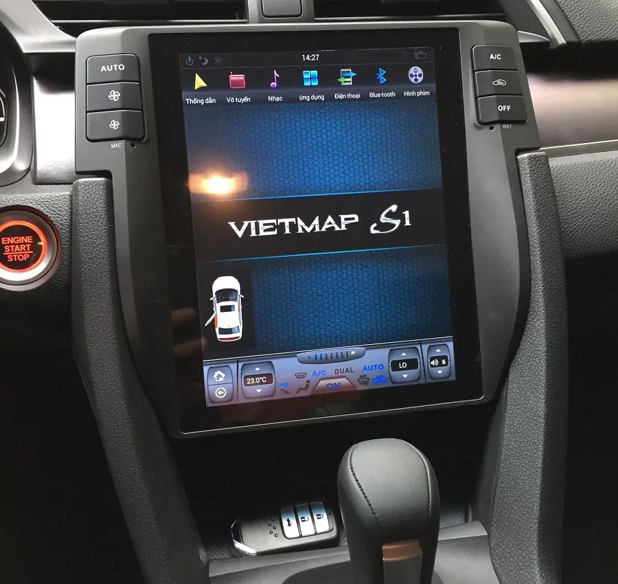 Màn hình android Tesla Civic 4-64 - Ảnh 2