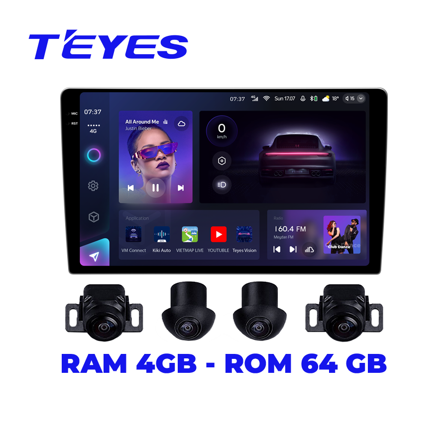 Màn hình android Teyes CC3 2K 360 9inch 4/64 - Ảnh 1