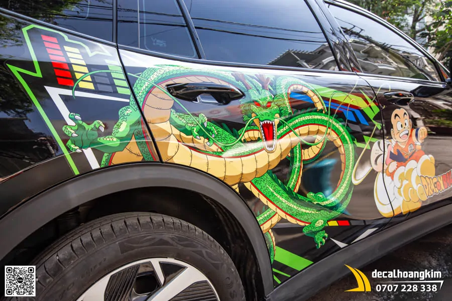 Tem xe VinFast Limo Green Thiết Kế Dragon Ball - Phong cách Anime - Ảnh 4