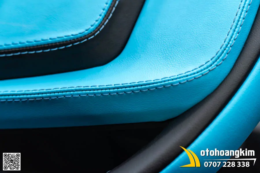 VF3 may vô lăng màu xanh - đen - Ảnh 3