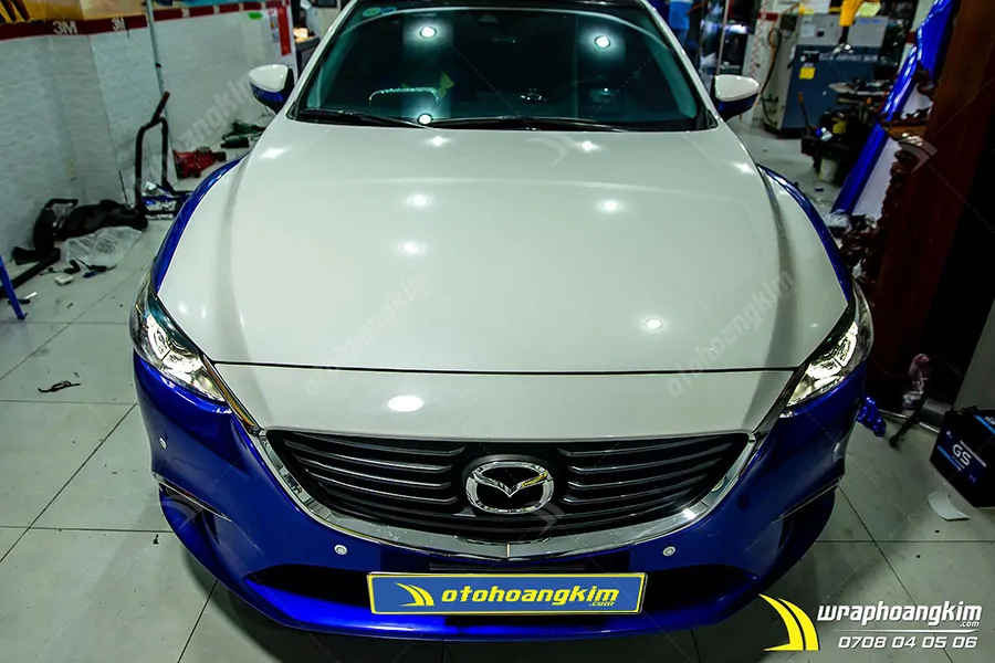 Dán đổi màu Candy xanh Mazda 6 - Ảnh 3