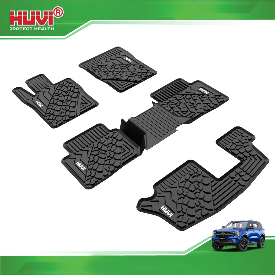 Thảm lót sàn Huvi ô tô Ford Everest 2023 2D cao cấp - Ảnh 1