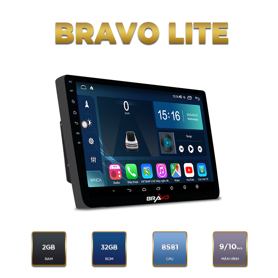 Màn hình android Bravo B10 Lite 10 inch - Ảnh 1