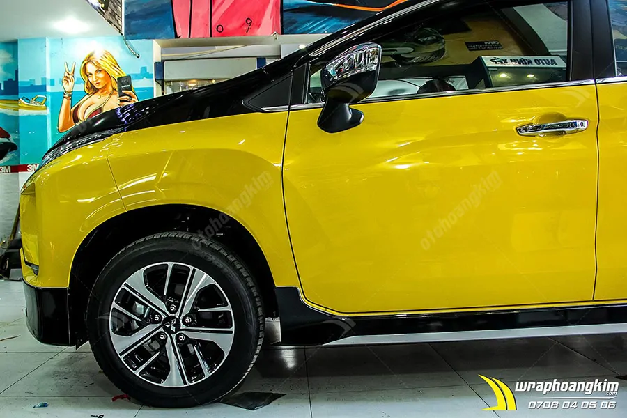 Dán đổi màu Candy vàng Mitsubishi Xpander - Ảnh 3