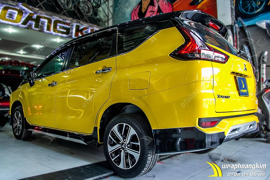 Dán đổi màu Candy vàng Mitsubishi Xpander - Ảnh 1