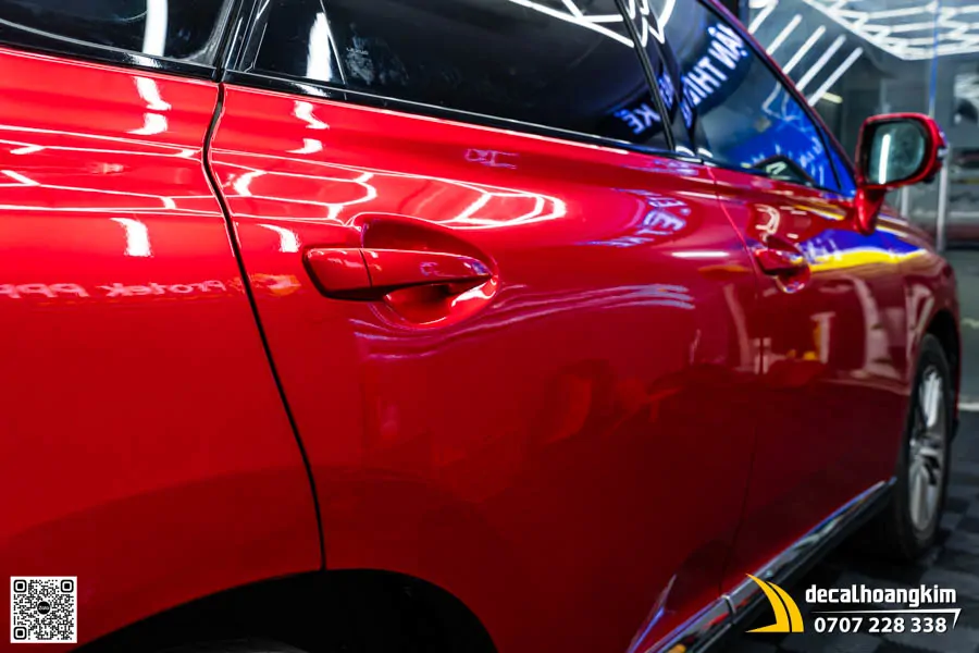 Lexus RX350 wrap đổi màu đỏ Candy Red - Ảnh 4