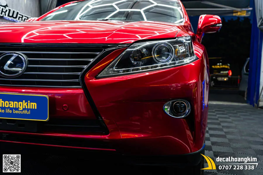 Lexus RX350 wrap đổi màu đỏ Candy Red - Ảnh 9