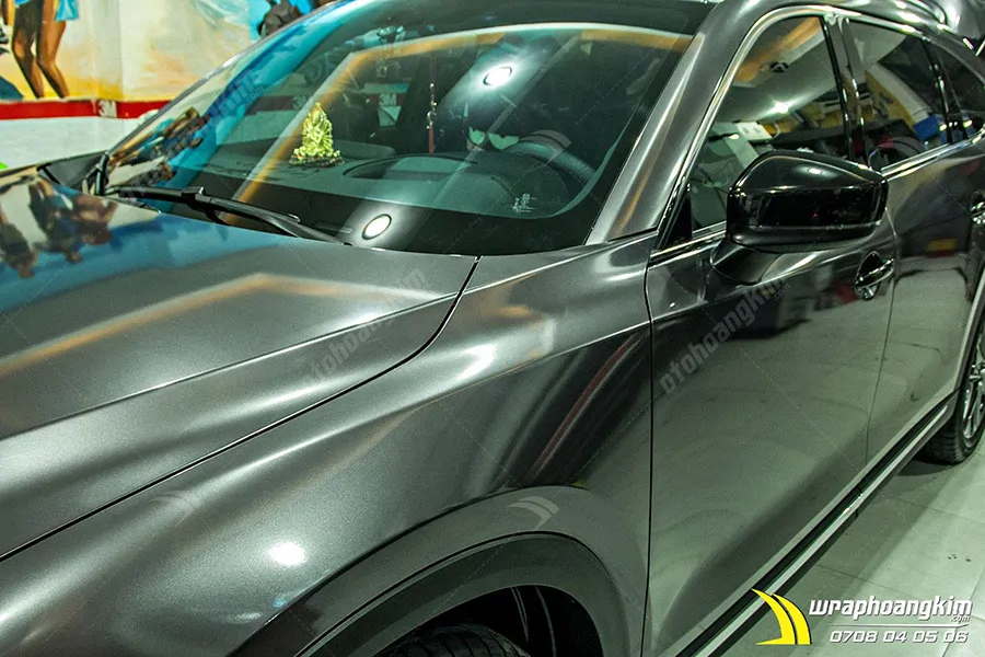 Dán đổi màu Candy xám Mazda Cx8 - Ảnh 4