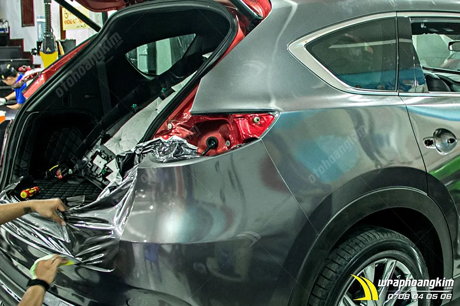 Dán đổi màu Candy xám Mazda Cx8 - Ảnh 6