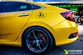 Dán đổi màu vàng mờ Honda Civic - ảnh 3