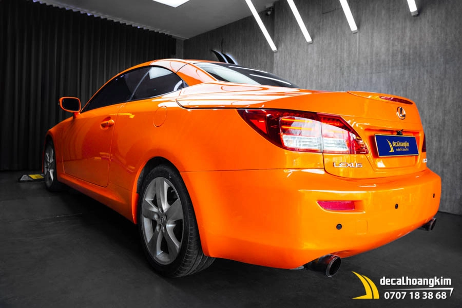 Dán Đổi Màu Cam Bóng Cho Xe Lexus - Ảnh 1