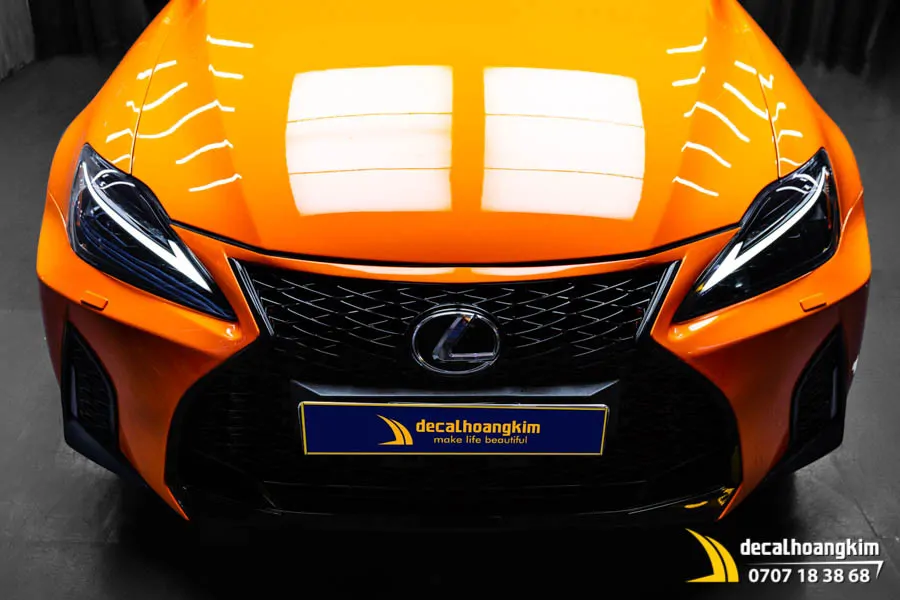 Dán Đổi Màu Cam Bóng Cho Xe Lexus - Ảnh 6