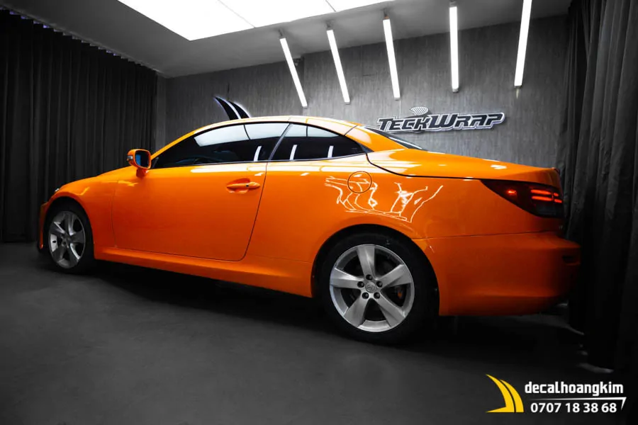 Dán Đổi Màu Cam Bóng Cho Xe Lexus - Ảnh 4