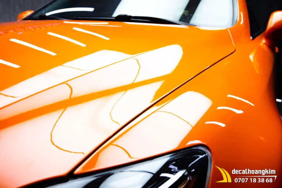 Dán Đổi Màu Cam Bóng Cho Xe Lexus - Ảnh 3