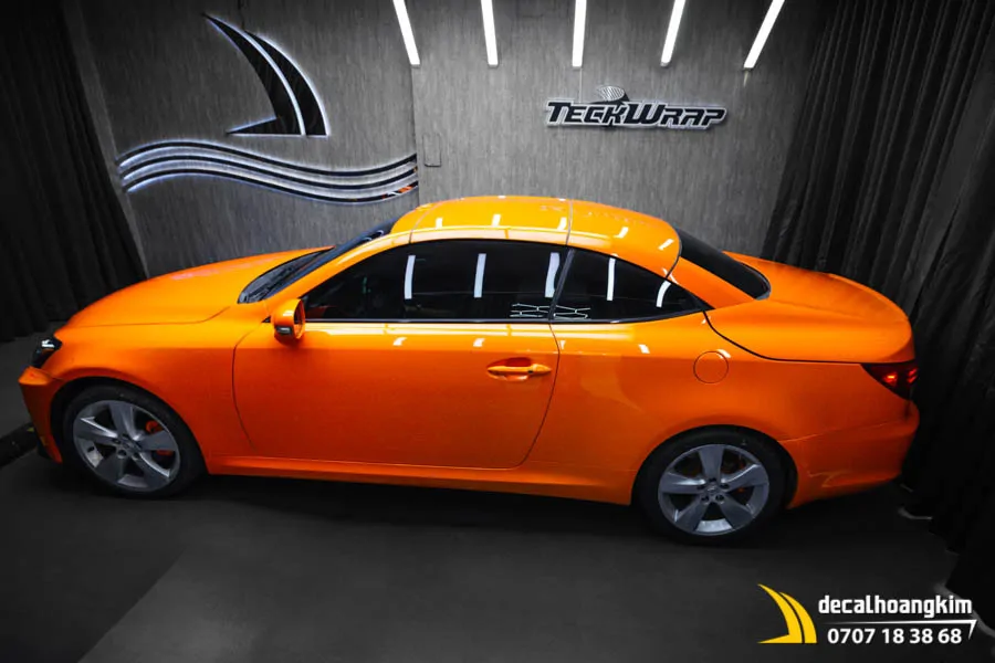 Dán Đổi Màu Cam Bóng Cho Xe Lexus - Ảnh 5