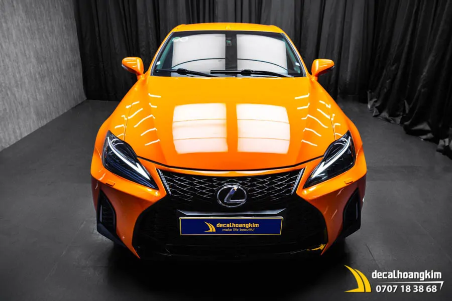 Dán Đổi Màu Cam Bóng Cho Xe Lexus - Ảnh 10