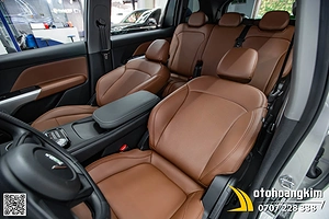 Bọc Áo Ghế Da Nappa King Màu Nâu Cho LimoGreen 