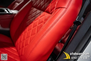 Bọc Áo Ghế Da Nappa King Màu Đỏ Cho Toyota Veloz