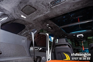 Bọc Trần Da Lộn 7 Chỗ (không trụ) + Led Trần Starlight UV (App + Remote)