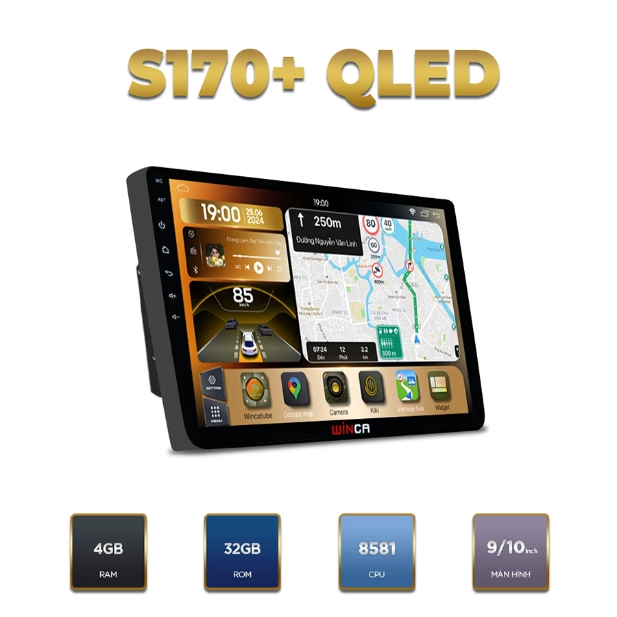 Màn hình android Winca S170+ QLED 9 inch - Ảnh 1
