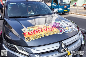 Dán Tem Quảng Cáo "Bánh Tráng Tuấn Vẹn" Xe Triton 