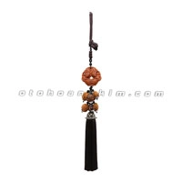 Dây treo gỗ đôi cá chép  (dây đen)